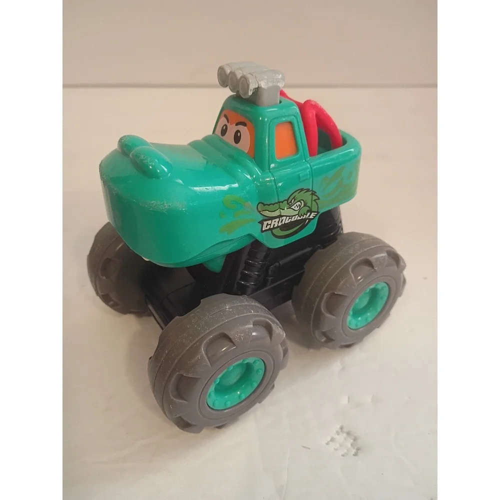 Crocodile Monster Truck Toy Teal Green Kids Friction Vehicle Character Car